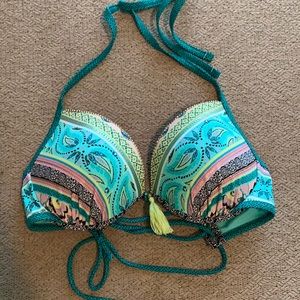 Paisley print bikini top